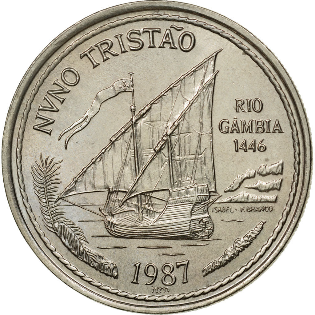 Coin, Portugal, 100 Escudos, 1987, MS(63), Copper-nickel, KM:640
