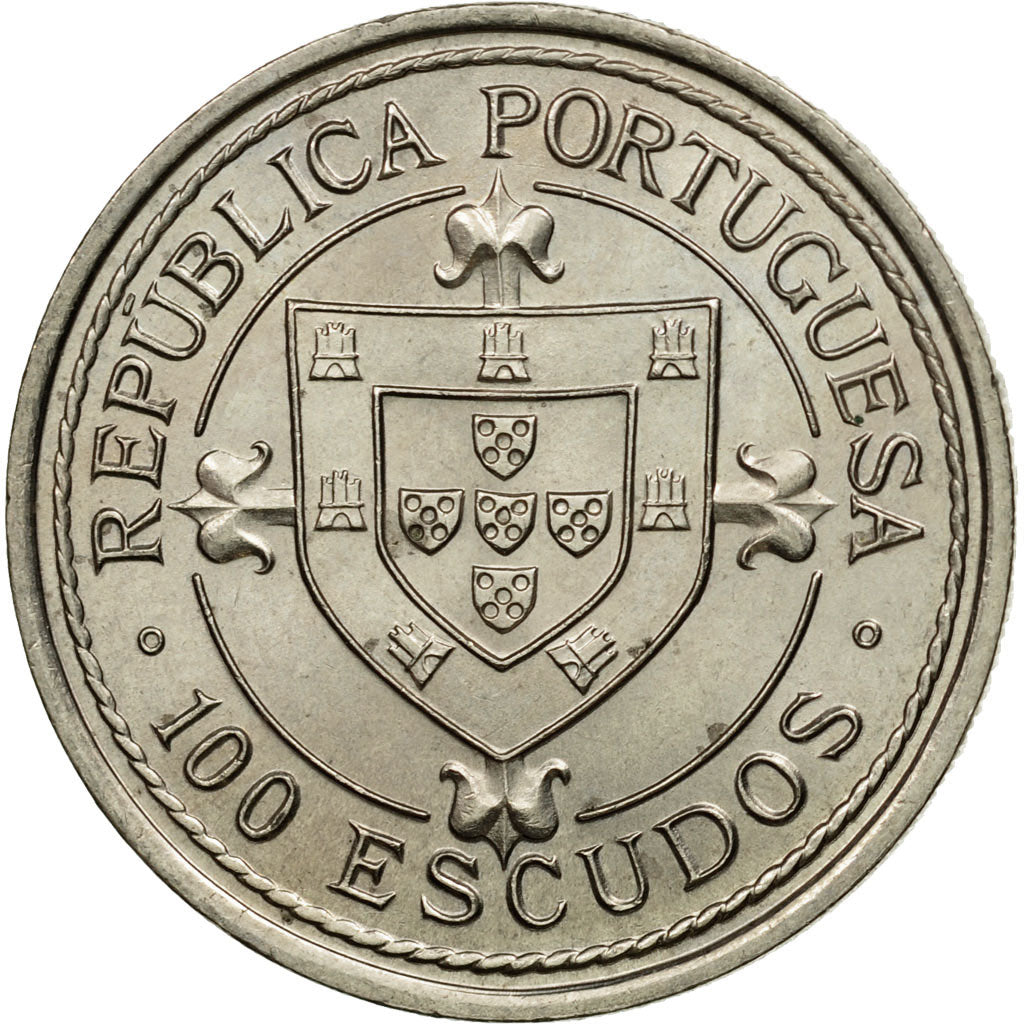 Coin, Portugal, 100 Escudos, 1987, MS(63), Copper-nickel, KM:640