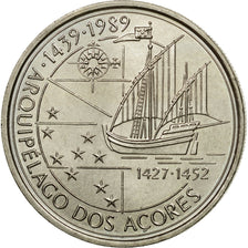 Coin, Portugal, 100 Escudos, 1989, MS(63), Copper-nickel, KM:648