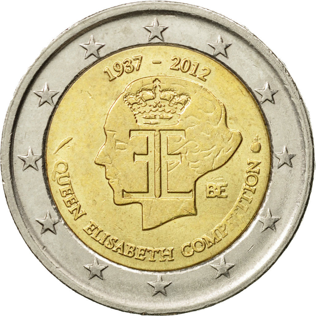 Belgium, 2 Euro, Queen Elisabeth, 2012, MS(60-62), Bi-Metallic