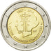 Belgia, 2 Euro, Queen Elisabeth, 2012, MS(60-62), Bimetaliczny