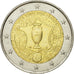France, 2 Euro, UEFA Euro 2016, 2016, MS(60-62), Bi-Metallic