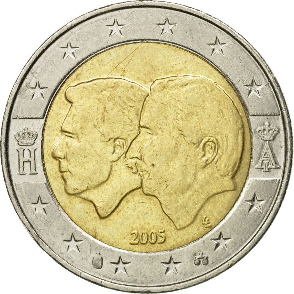 Belgium, 2 Euro, Union B-L, 2005, AU(50-53), Bi-Metallic, KM:240