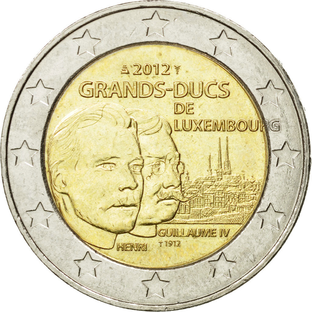 Luxembourg, 2 Euro, 2012, MS(63), Bi-Metallic
