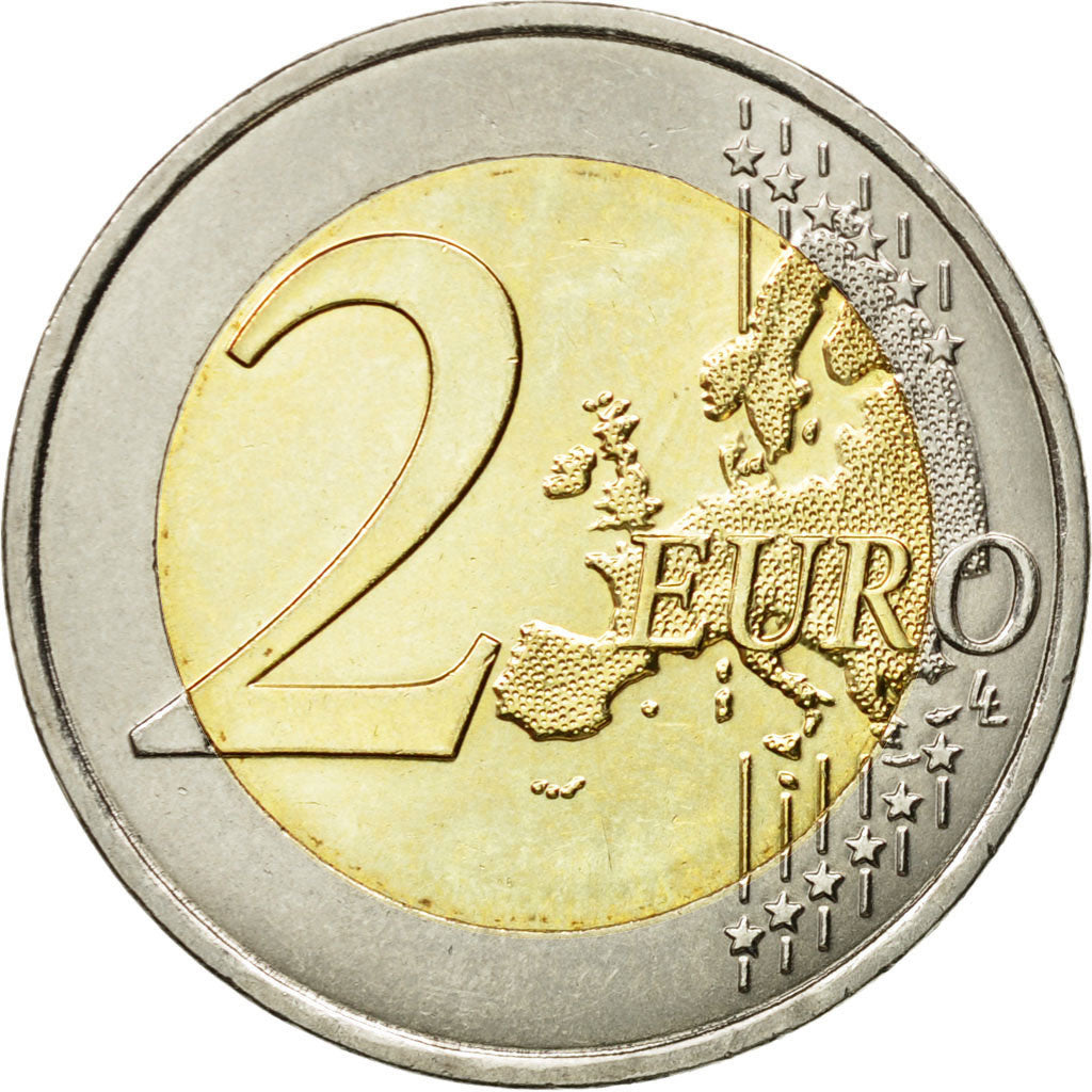 Francja, 2 Euro, 2016, Paris, MS(63), Bimetaliczny