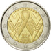 France, 2 Euro, Sida, 2014, MS(63), Bi-Metallic