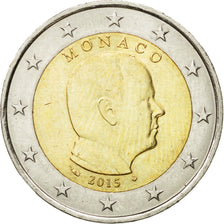 Monaco, 2 Euro, 2015, MS(63), Bi-Metallic