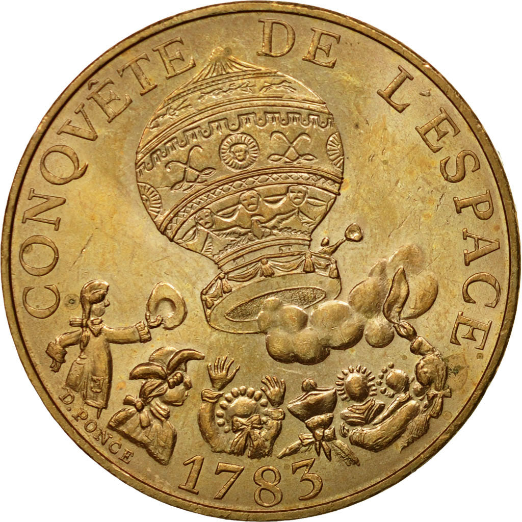 Coin, France, La conquête, 10 Francs, 1983, Paris, MS(63), Nickel-Bronze