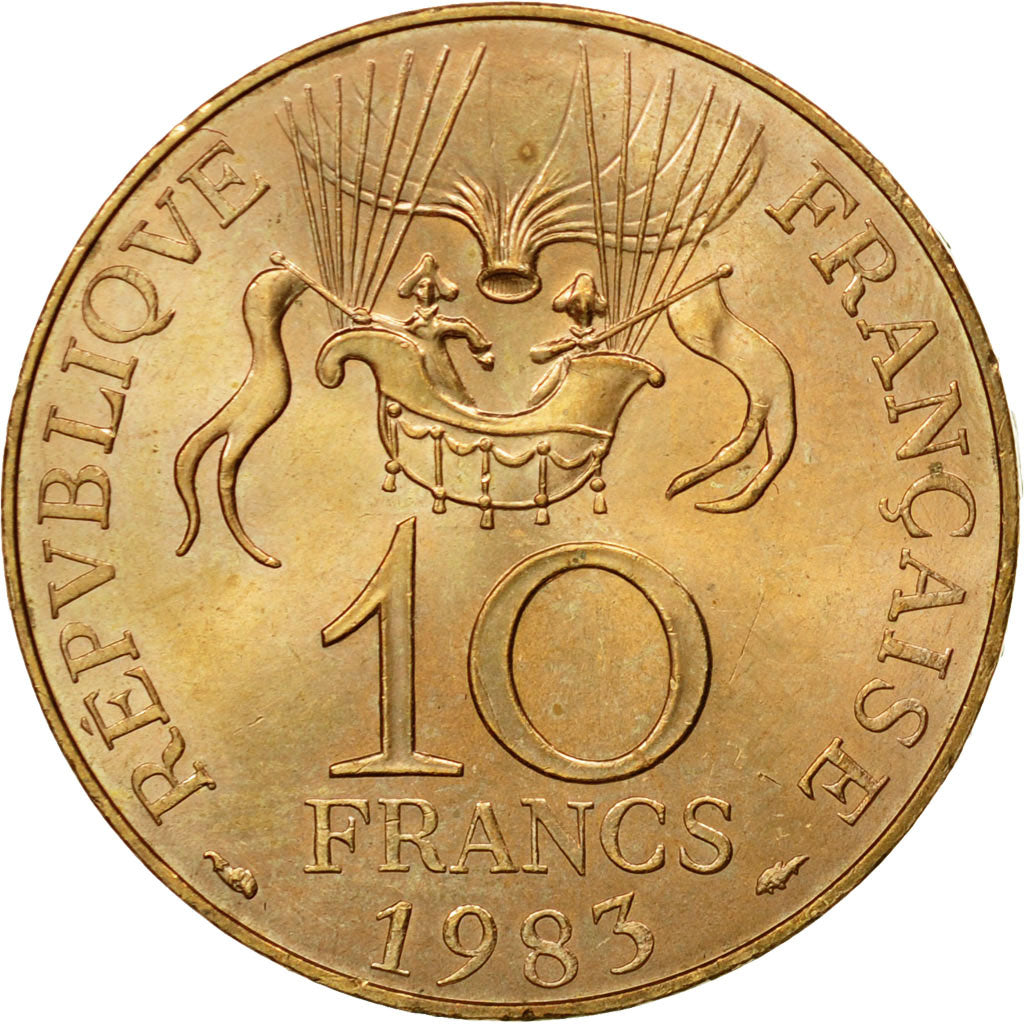Coin, France, La conquête, 10 Francs, 1983, Paris, MS(63), Nickel-Bronze