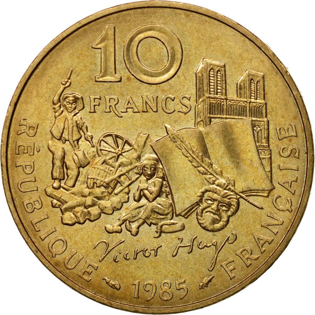 Monnaie, France, Victor Hugo, 10 Francs, 1985, Paris, SPL, Nickel-Bronze