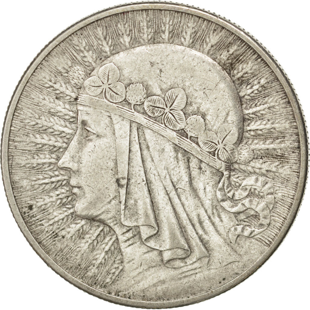 Pologne, 10 Zlotych, 1932, Londres, KM Y22
