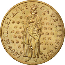 Coin, France, Hugues Capet, 10 Francs, 1987, Paris, MS(63), Silver, KM:961