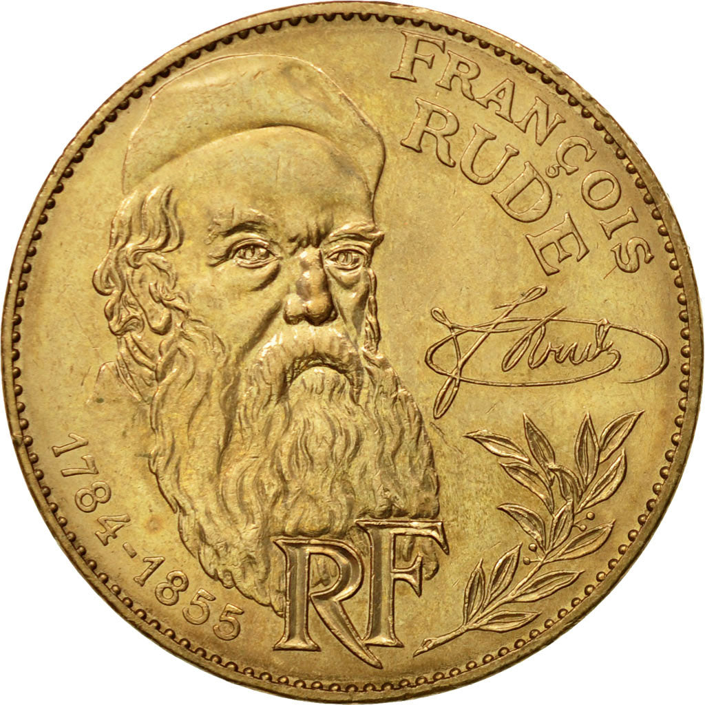 Moneda, Francia, François Rude, 10 Francs, 1984, Paris, SC, Níquel - bronce