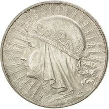 POLAND, 10 Zlotych, 1932, Warsaw, KM #22, MS(60-62), Silver, 34, 22.09