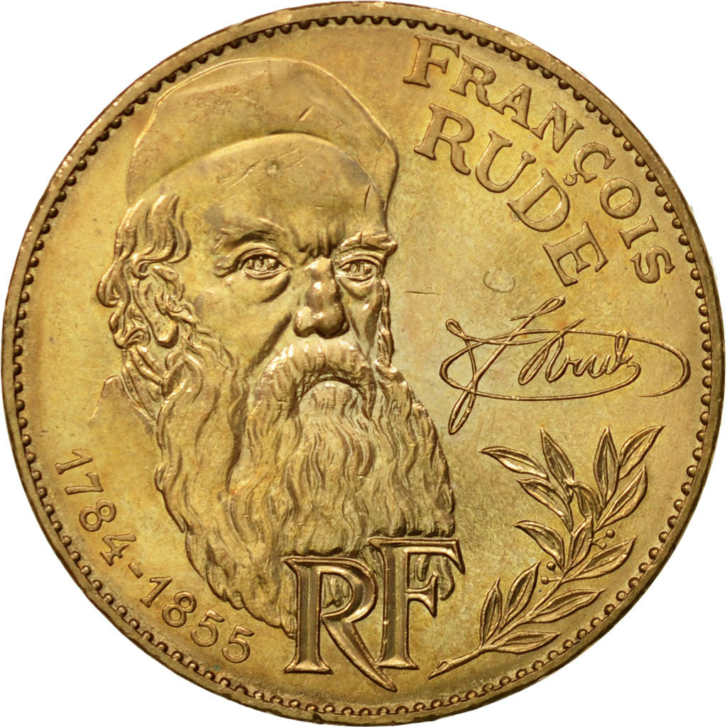 Coin, France, François Rude, 10 Francs, 1984, Paris, MS(63), Nickel-Bronze