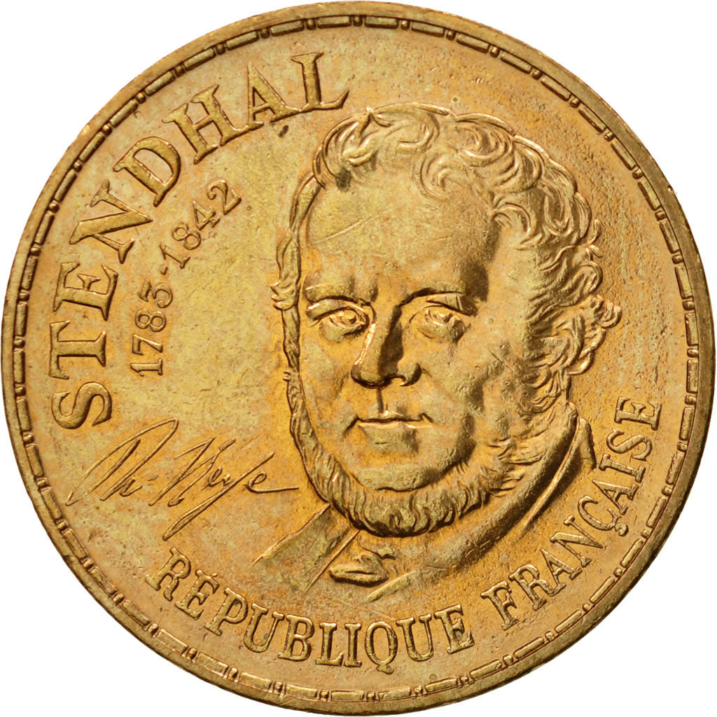 Monnaie, France, Stendhal, 10 Francs, 1983, Paris, SUP+, Nickel-Bronze, KM:953