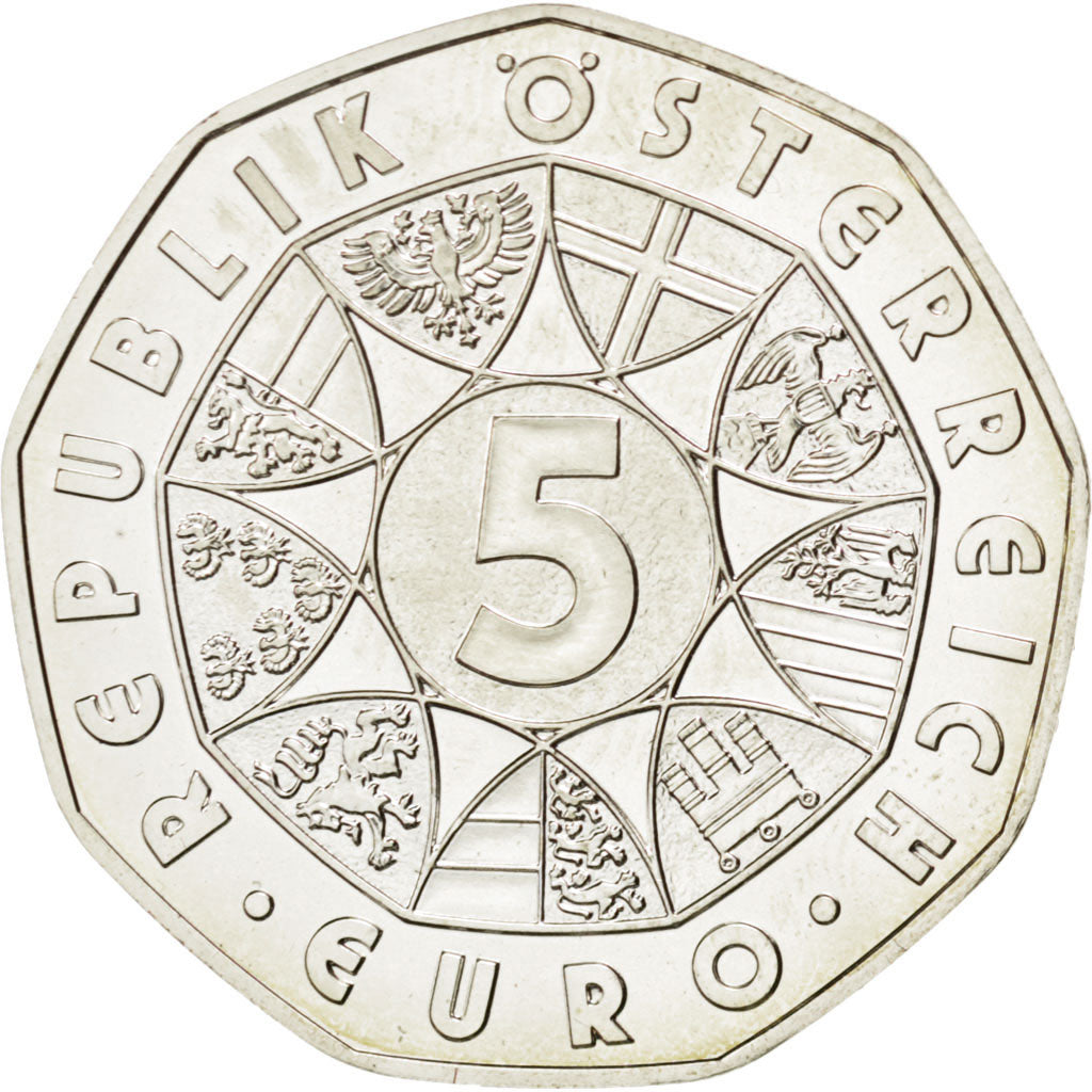 Austria, 5 Euro, 2010, MS(63), Silver, KM:3192