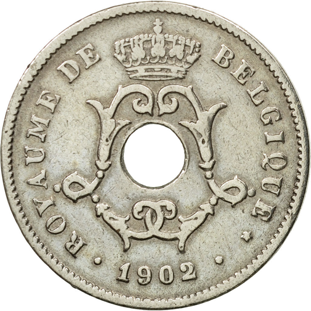 Coin, Belgium, 10 Centimes, 1902, EF(40-45), Copper-nickel, KM:48