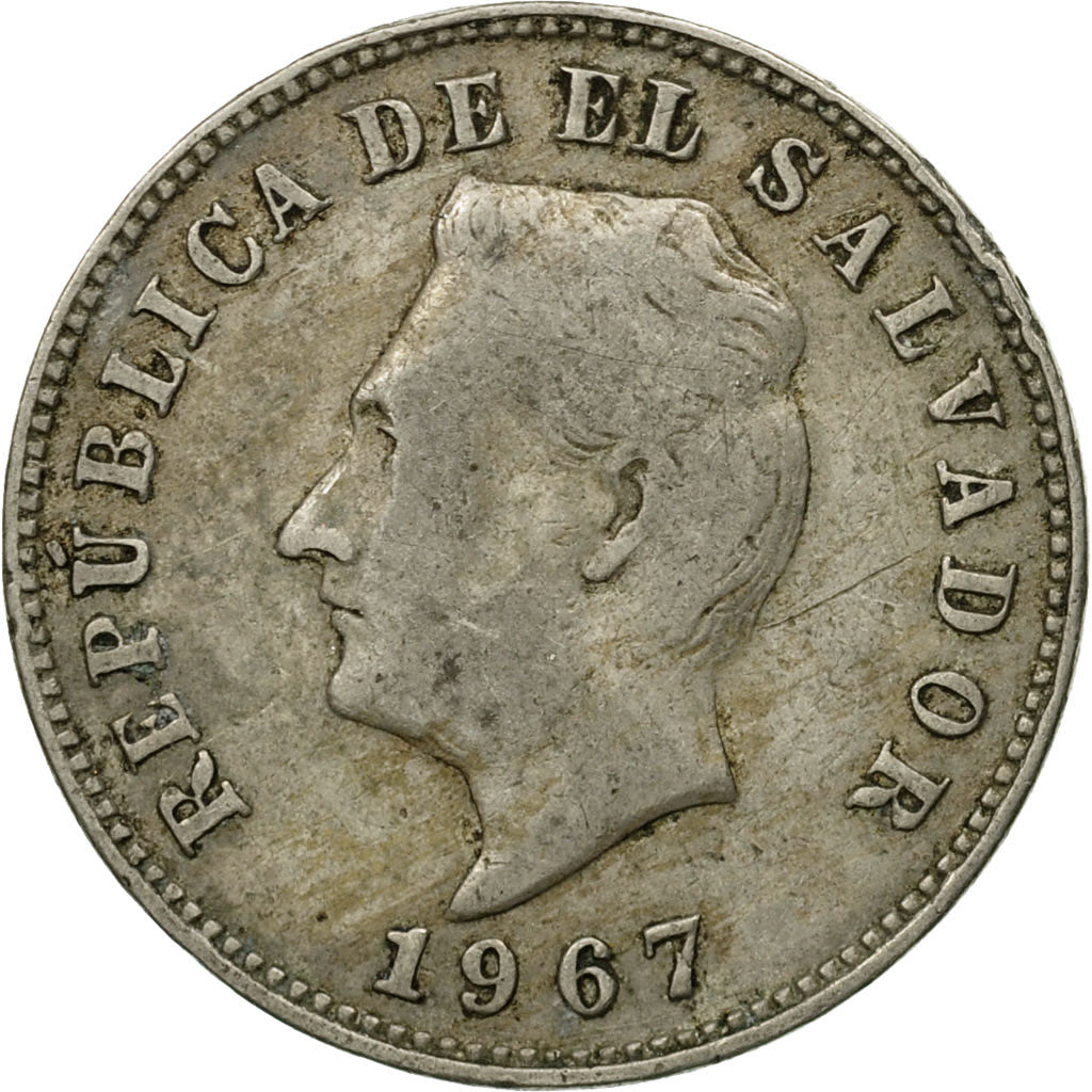 Coin, El Salvador, 5 Centavos, 1967, British Royal Mint, VF(30-35)