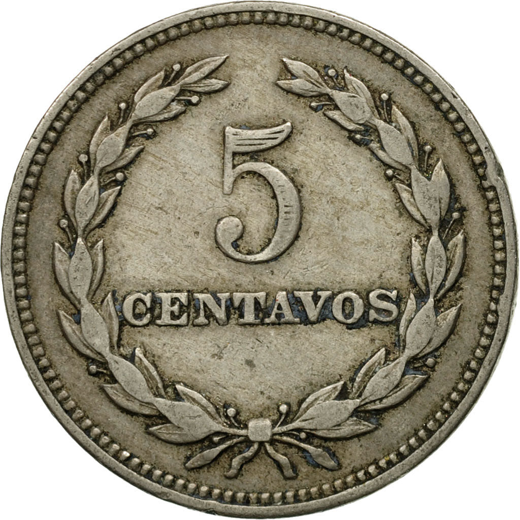 Coin, El Salvador, 5 Centavos, 1967, British Royal Mint, VF(30-35)