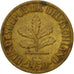 Monnaie, République fédérale allemande, 5 Pfennig, 1950, Hambourg, TB, Brass