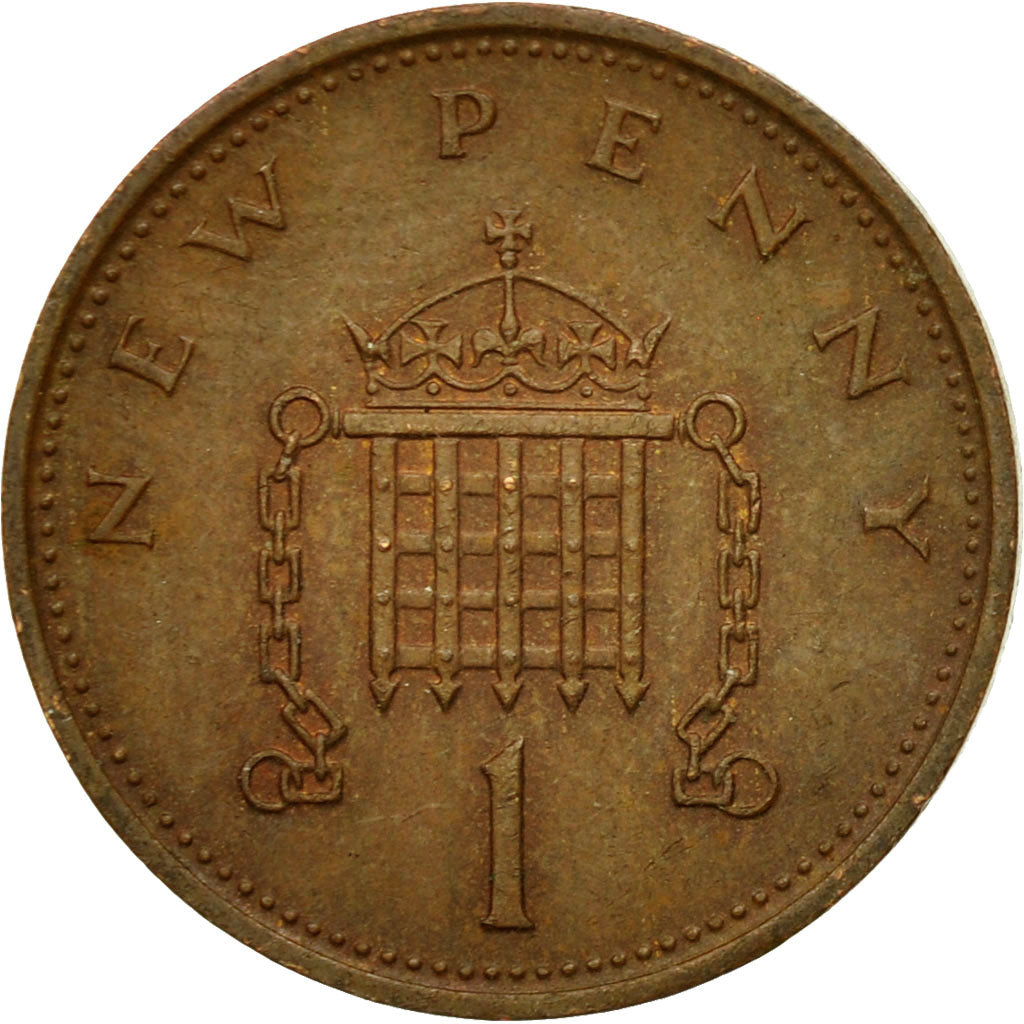 Coin, Great Britain, Elizabeth II, New Penny, 1979, EF(40-45), Bronze, KM:915