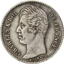 Coin, France, Charles X, 1/4 Franc, 1829, Paris, AU(50-53), Silver, KM:722.1