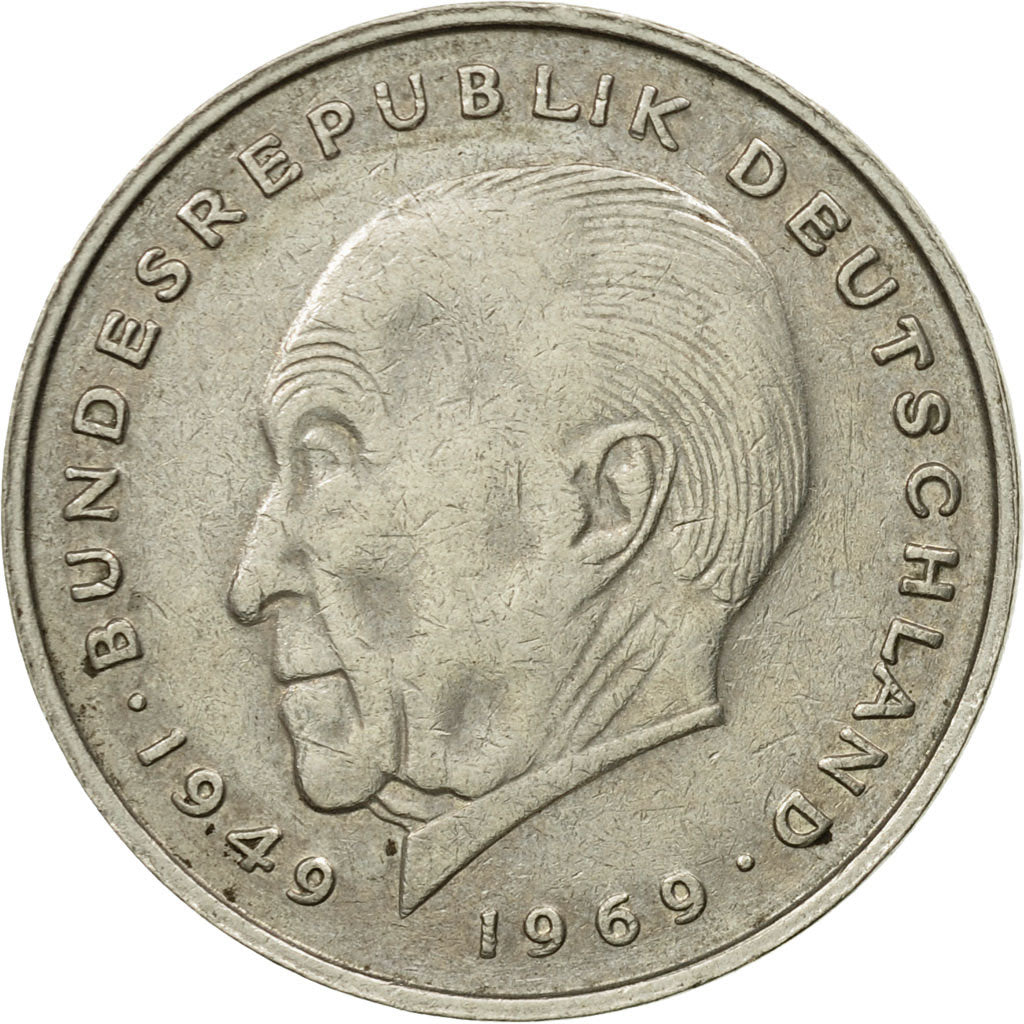 Moneta, GERMANIA - REPUBBLICA FEDERALE, 2 Mark, 1972, Karlsruhe, BB, Nichel