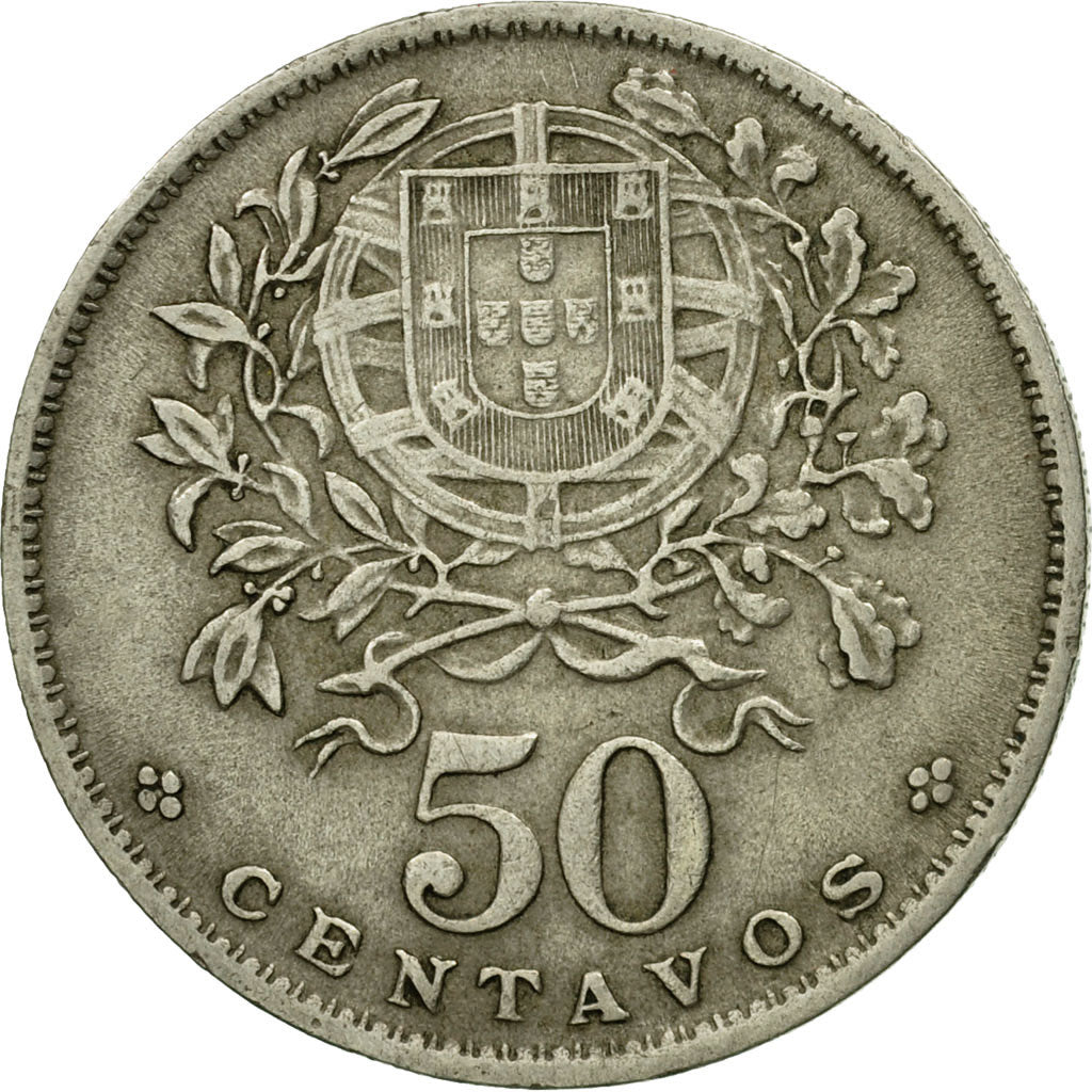 Moneta, Portugal, 50 Centavos, 1962, EF(40-45), Miedź-Nikiel, KM:577