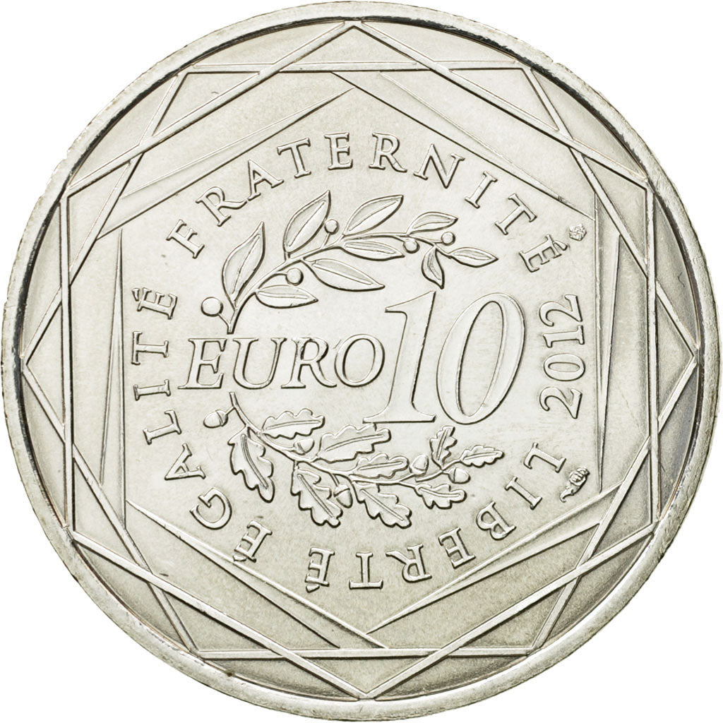 France, 10 Euro, Mayotte, 2012, SPL, Argent, KM:1862