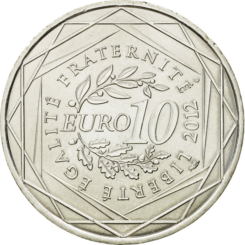France, 10 Euro, Bretagne, 2012, MS(63), Silver, KM:1866