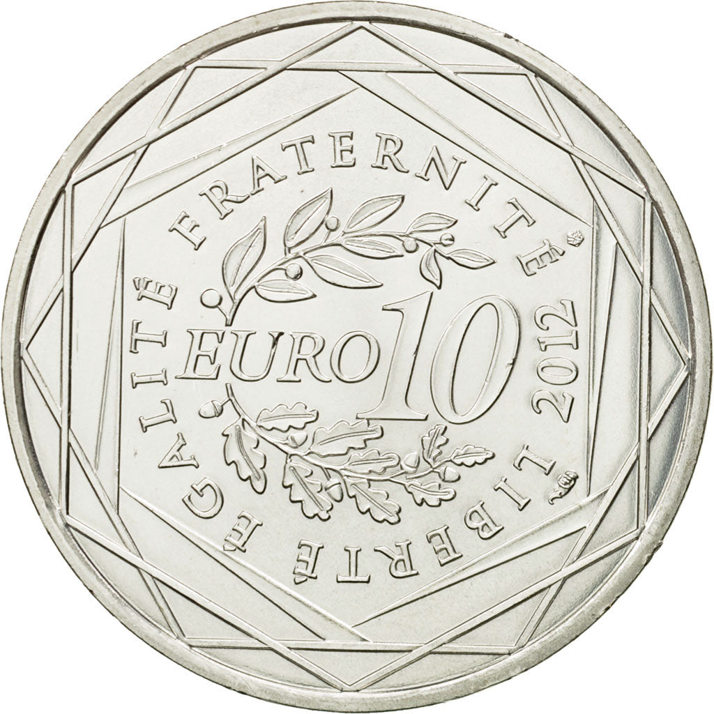 France, 10 Euro, Centre, 2012, SPL, Argent, KM:1868