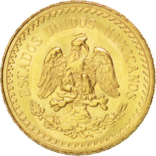 Messico, 2-1/2 Pesos, 1945, Mexico City, SPL, Oro, KM:463