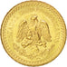 Messico, 2-1/2 Pesos, 1945, Mexico City, SPL, Oro, KM:463