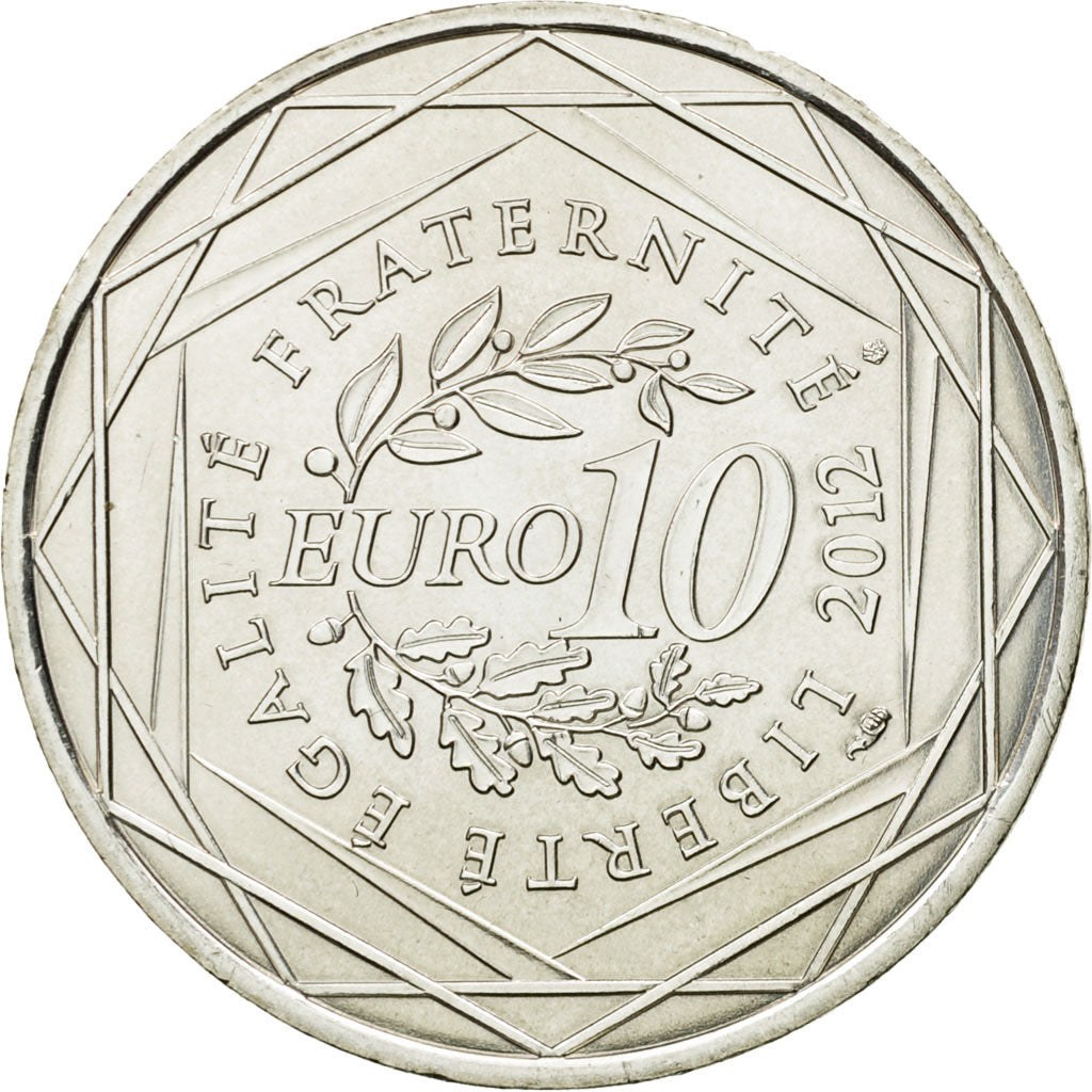 France, 10 Euro, Alsace, 2012, MS(63), Silver, KM:1870