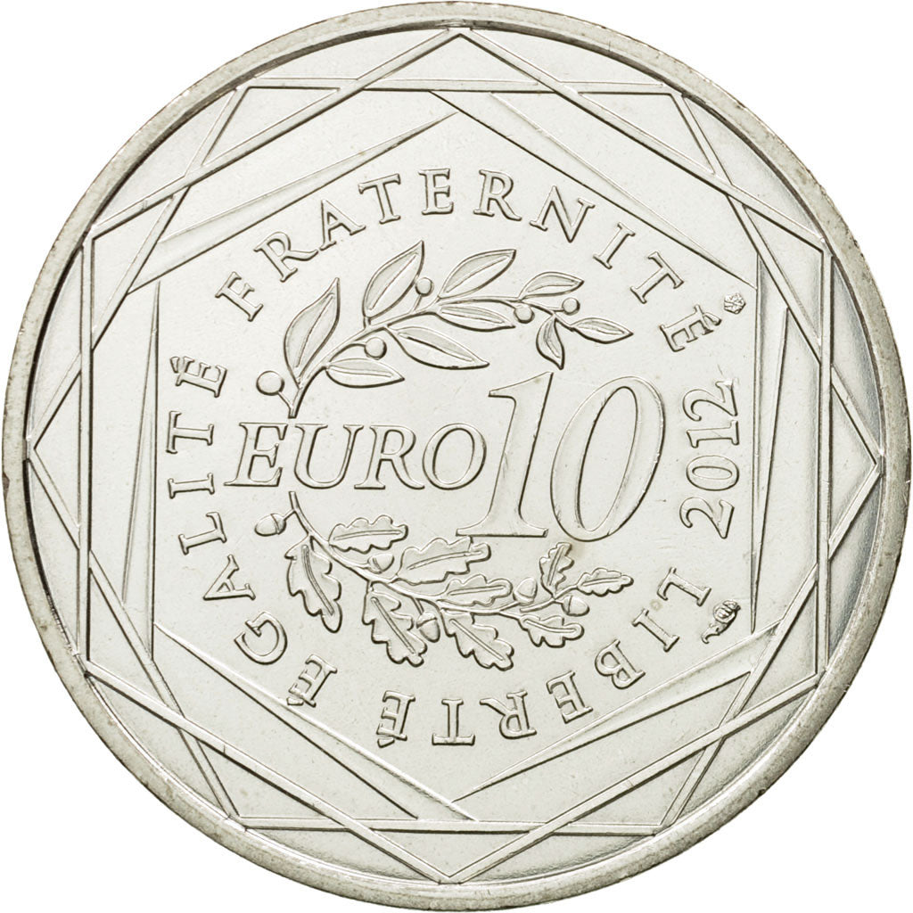 France, 10 Euro, Ile de France, 2012, SPL, Argent, KM:1875