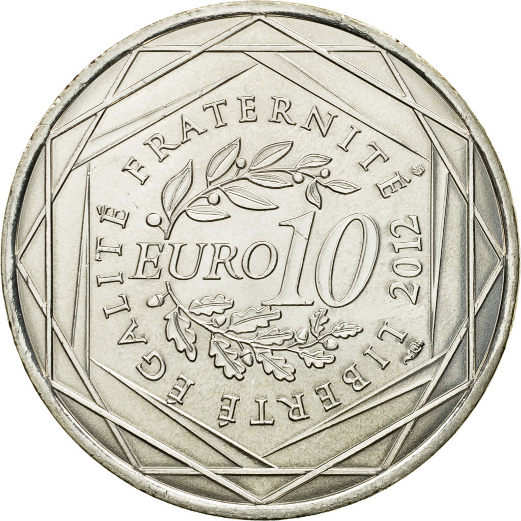 France, 10 Euro, Limousin, 2012, MS(63), Silver, KM:1878