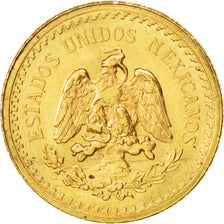 Messico, 2-1/2 Pesos, 1945, Mexico City, SPL, Oro, KM:463