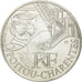 France, 10 Euro, Poitou-Charentes, 2012, MS(63), Silver, KM:1883