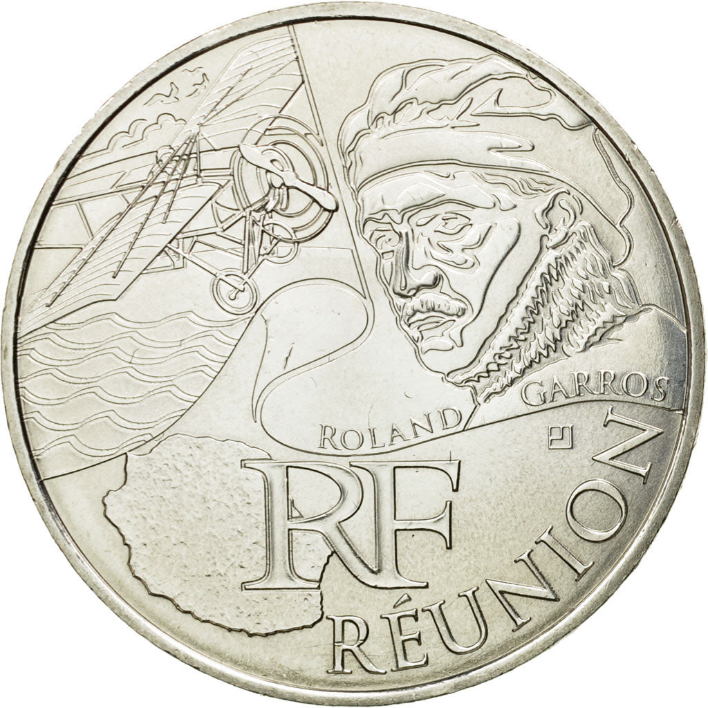 France, 10 Euro, Réunion, 2012, MS(63), Silver, KM:1885