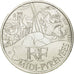 France, 10 Euro, Midi-Pyrénées, 2012, MS(63), Silver, KM:1887