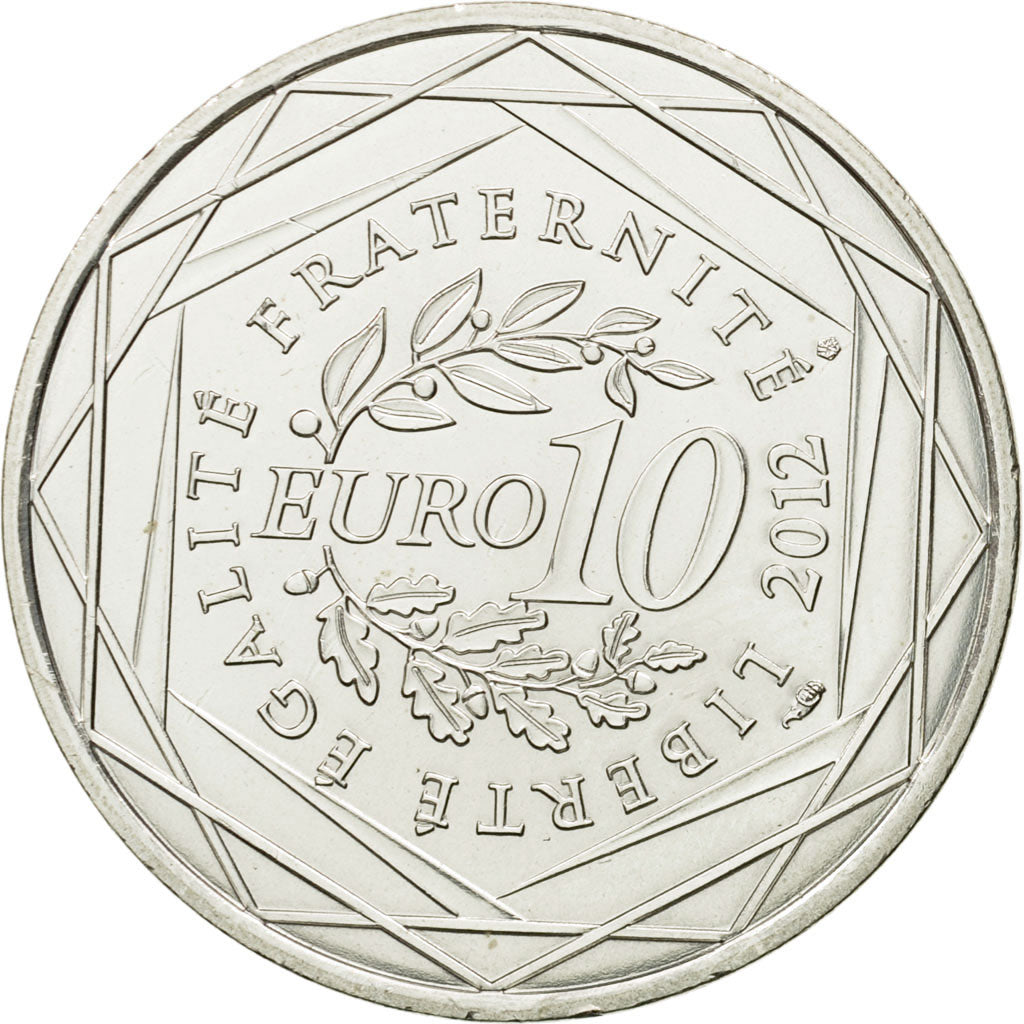 France, 10 Euro, Lorraine, 2012, MS(63), Silver, KM:1888