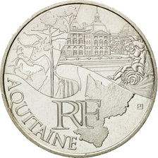 France, 10 Euro, Aquitaine, 2011, MS(63), Silver, KM:1727
