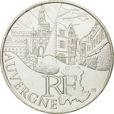 France, 10 Euro, Auvergne, 2011, MS(63), Silver, KM:1728