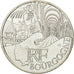 France, 10 Euro, Bourgogne, 2011, MS(63), Silver, KM:1731