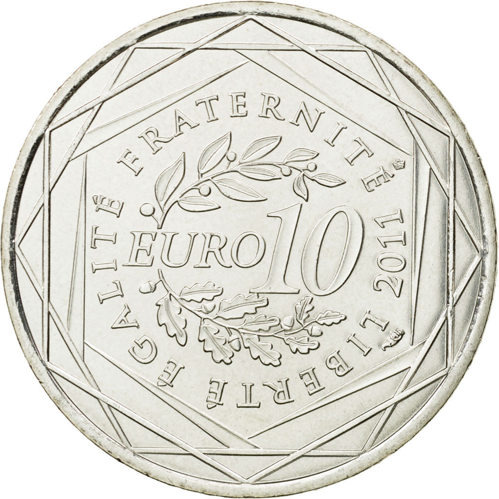 France, 10 Euro, Alsace, 2011, SPL, Argent, KM:1734