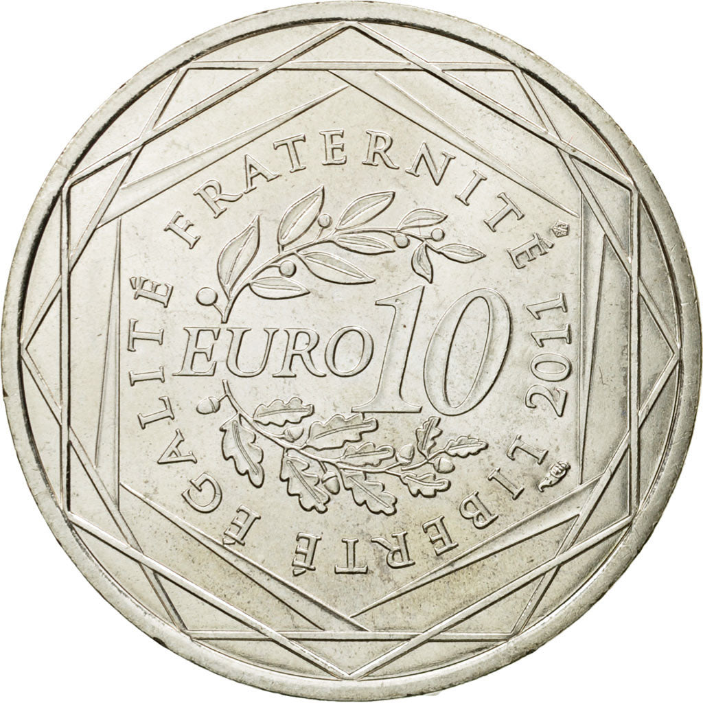 France, 10 Euro, Mayotte, 2011, SPL, Argent, KM:1726