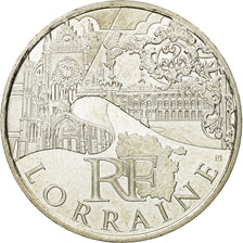 Francia, 10 Euro, Lorraine, 2011, SPL, Argento, KM:1743