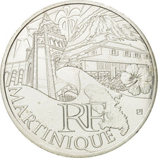France, 10 Euro, Martinique, 2011, MS(63), Silver, KM:1744