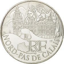 France, 10 Euro, Nord-Pas de Calais, 2011, MS(63), Silver, KM:1745
